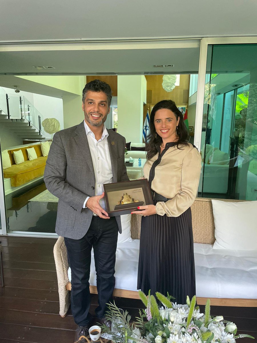 It was an honor hosting  Israel’s Minister of Interior @Ayelet  Shaked and her team, and to finalize the …