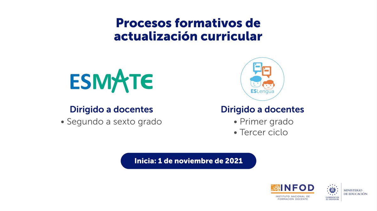 ¡Sé parte de la transformación curricular y fórmate para implementar el nuevo currículo en las asignaturas de Matemática y Lenguaje! 👩‍🏫🧑‍🏫