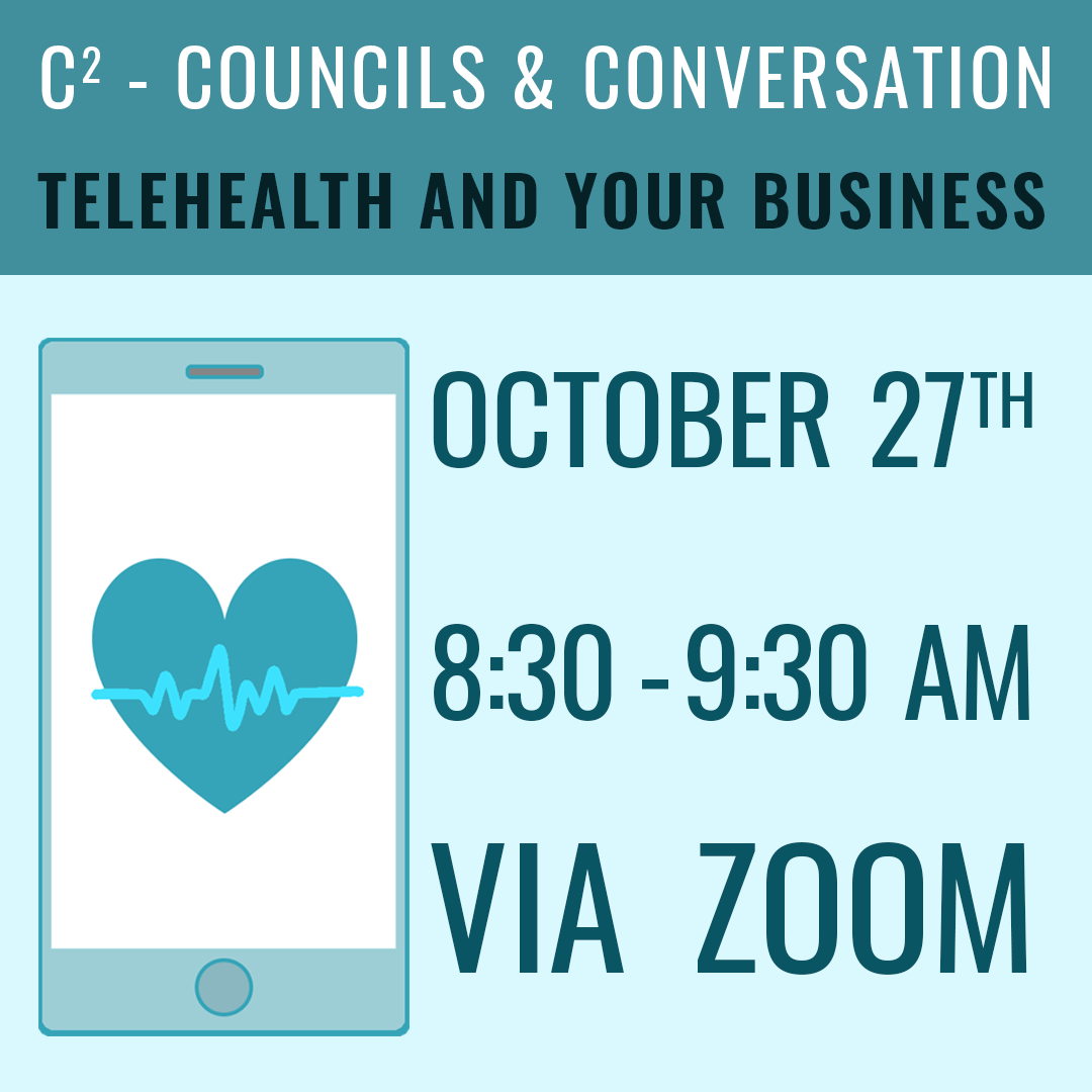 C-Squared is TOMORROW! The Health Care &amp; Life Sciences Council presents Telehealth and Your Business: Promoting Telehealth Services to Provide Better Access to Healthcare for Your Employees. Featuring professionals like @LscottsussmanMD!

Register Here: hubs.li/H0-5z_50