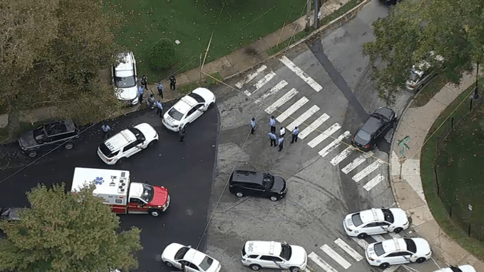 NBCPhiladelphia's tweet photo. #BREAKING A Philadelphia police officer was shot in the leg in the city's Overbrook neighborhood. A suspect was also shot: https://t.co/0uP7YCEgOU https://t.co/Xnqc7oBS5T
