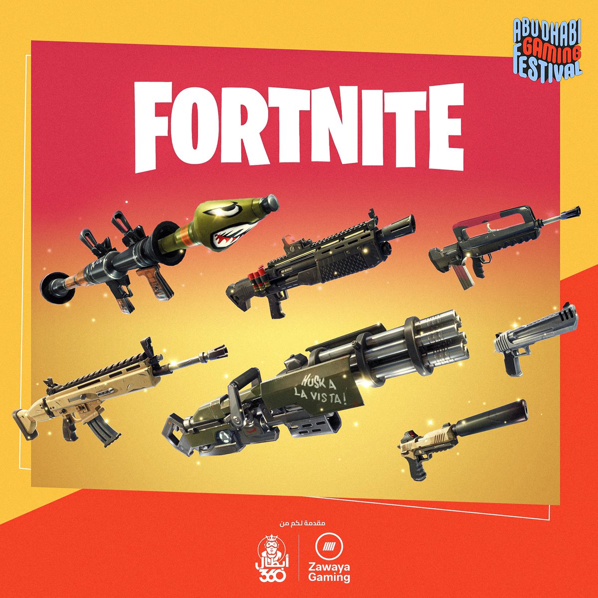 GamingFestME's tweet photo. أي سلاح في فورتنايت هو المفضل لديك؟ 😍
Which Fortnite weapon is your favorite? 😍
#ADGF https://t.co/Nb1TYXsY8Z