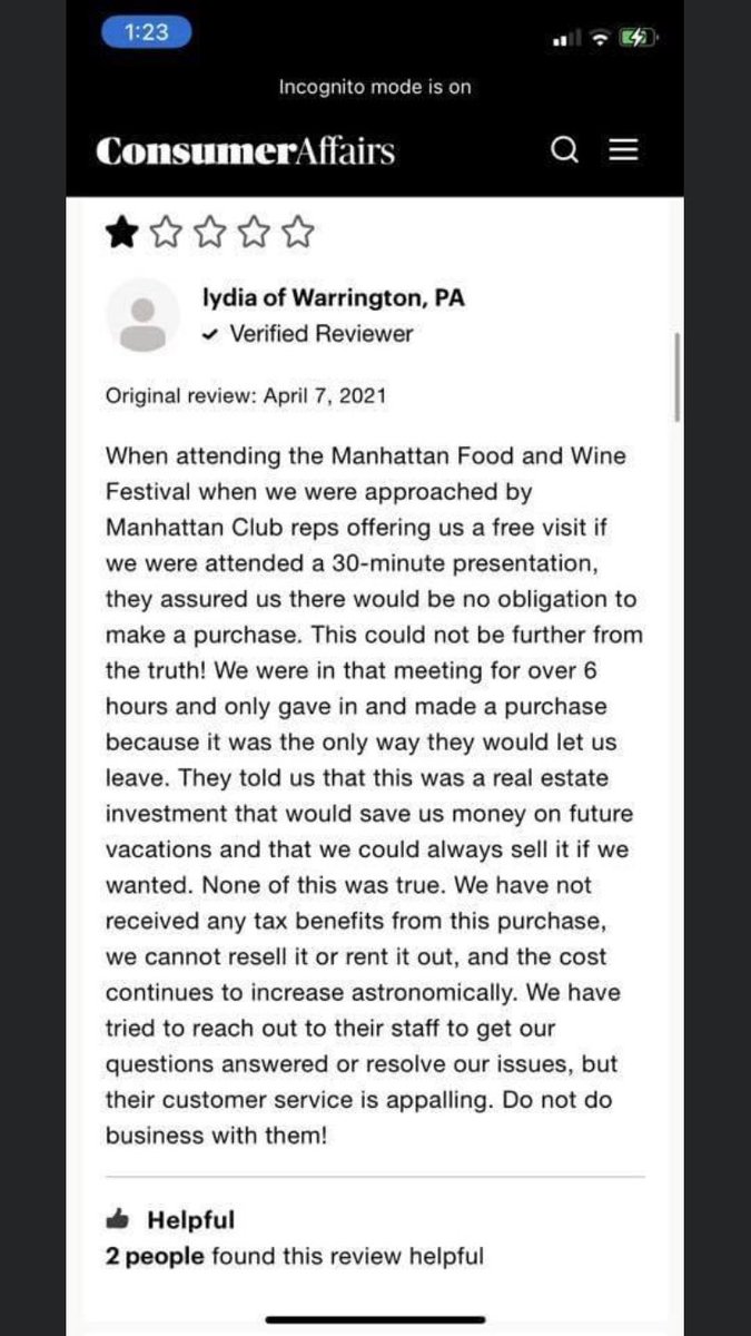 This is an example of everything done wrong in #timeshare. Horrible, maybe illegal on the part of the salesperson; just plain ill-informed on the part of the consumer.