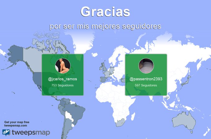 Un agradecimiento especial a mis mejores seguidores esta semana @jcarlos_ramos, @passentron2393 https://t