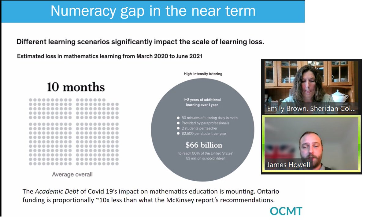 vretta's tweet photo. Elevating #Numeracy in a 100% Digital Environment by @emilybrown1960 &amp; #JamesHowell at the Ontario Colleges Math Association (#OCMA) annual conference. Sharing key insights &amp; discussing ways in which the @OCMT_Canada has been implemented at institutions across #Canada! https://t.co/XyOOMtu4MW