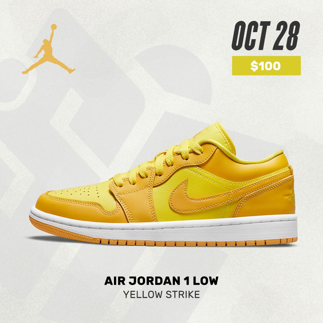 wmns air jordan 1 low yellow strike