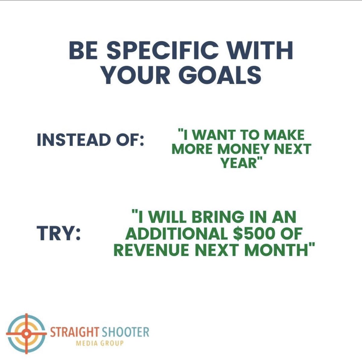 StraightSMedia's tweet photo. With 2022 approaching, we are busy planning out our #smartgoals for next year. Tell us about your favorite goal setting strategies below 👇
#entrepreneurs #BusinessOwners #SupportSmallBusinesses #growyourbusiness #goals #goaltips #marketingtips #businesstips https://t.co/FKEkOqclrw