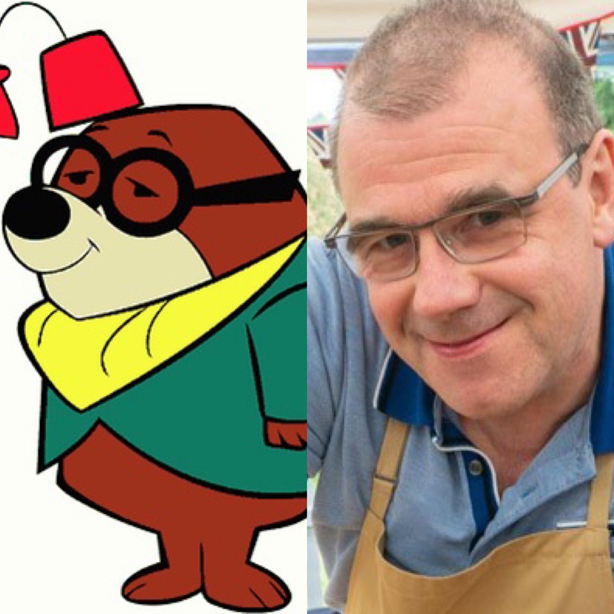 charldeeblogs's tweet photo. @BritishBakeOff I knew I recognised Jürgan from somewhere! 👀😂 #GBBOTwitterBakeAlong #gbbo https://t.co/kYYyE4J9nB