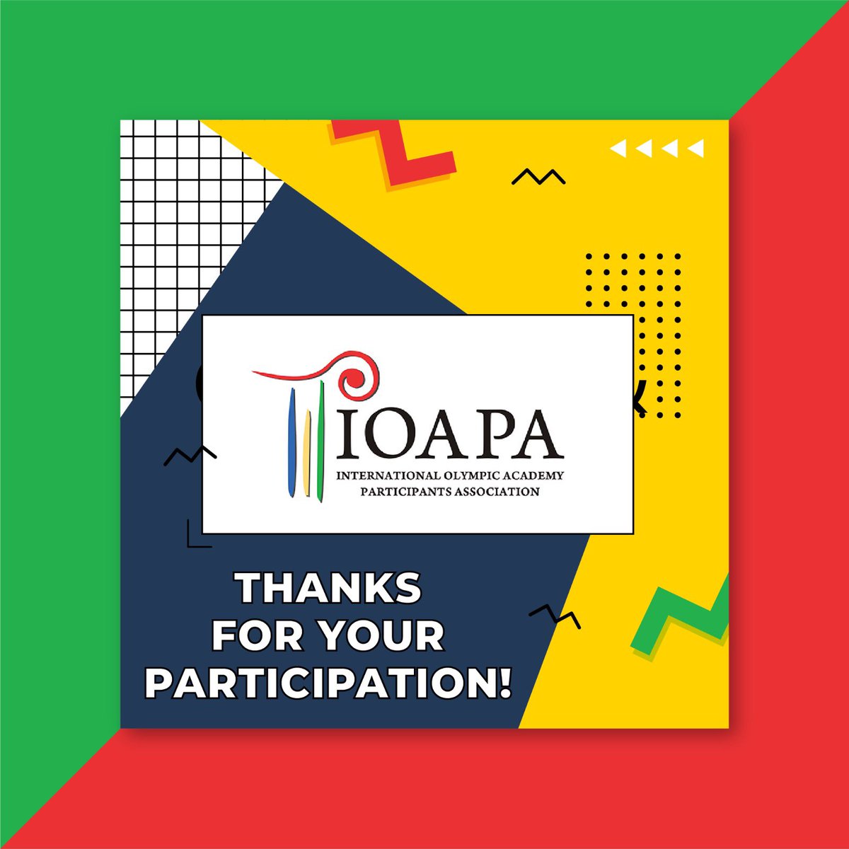 Thanks to all IOAPA members and guests who participated in the first ever online session! See you in Olympia 😊