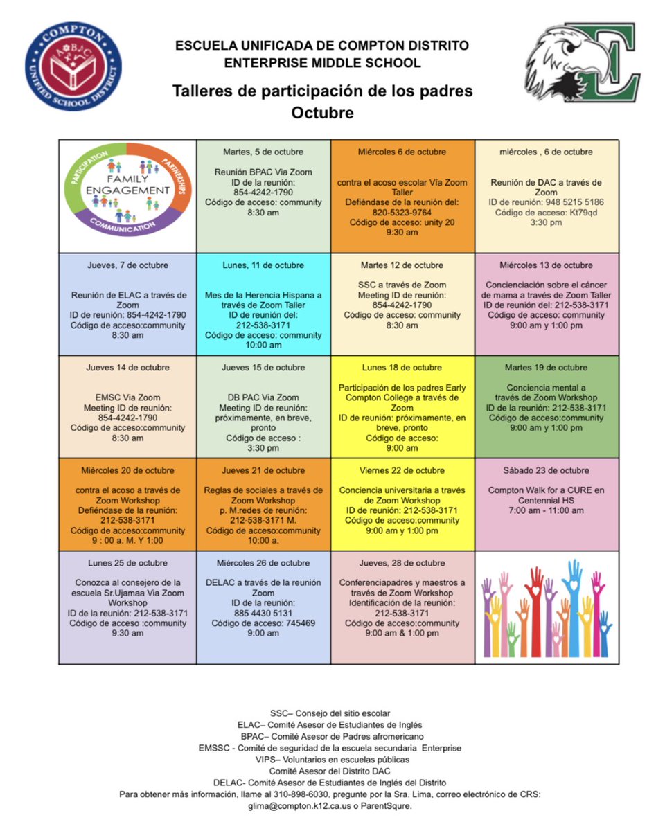 enterpriseems's tweet photo. #October2021 #parentengagementworkshops #talleresdeparticipaciondelospadres #Octubre2021 https://t.co/bk5mBItreX