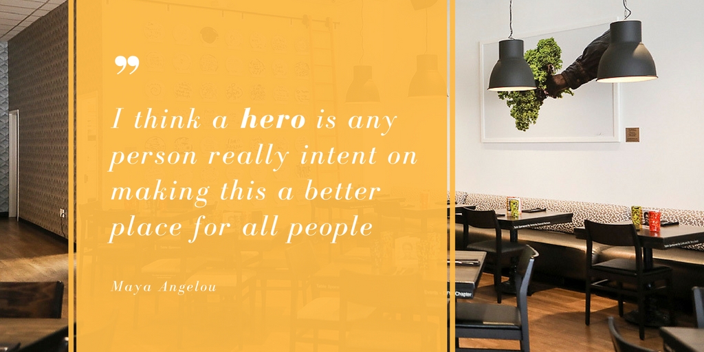 cafemomentumdal's tweet photo. We've got plenty of heroes inside these walls. Our interns, staff members and our patrons and donors. To watch them make this a better place for all people is quite an experience.
#cafemomentum #downtowndallas #juvenilejustice #eatdrinkchangelives #bethechange #dallasdining https://t.co/nRQYVZYIDO