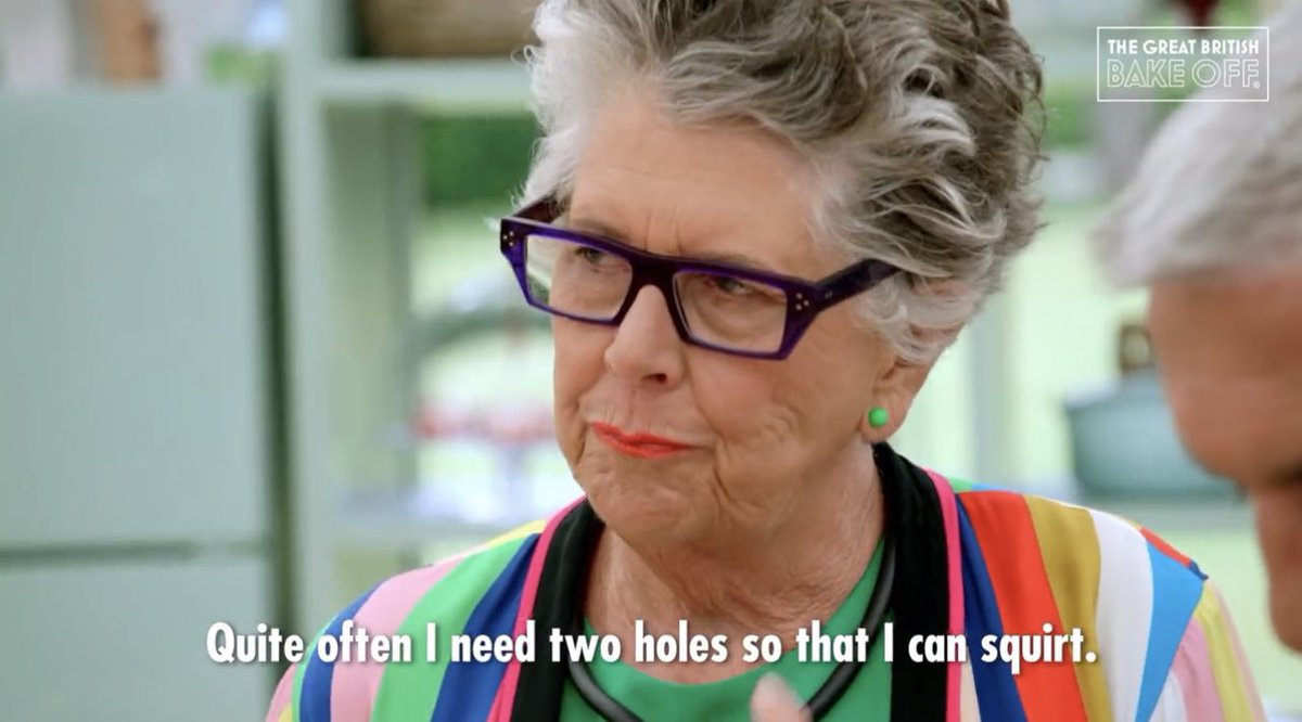 absolutegazelle's tweet photo. #GBBO innuendo really reached new heights this evening: https://t.co/If2HbDHU1s