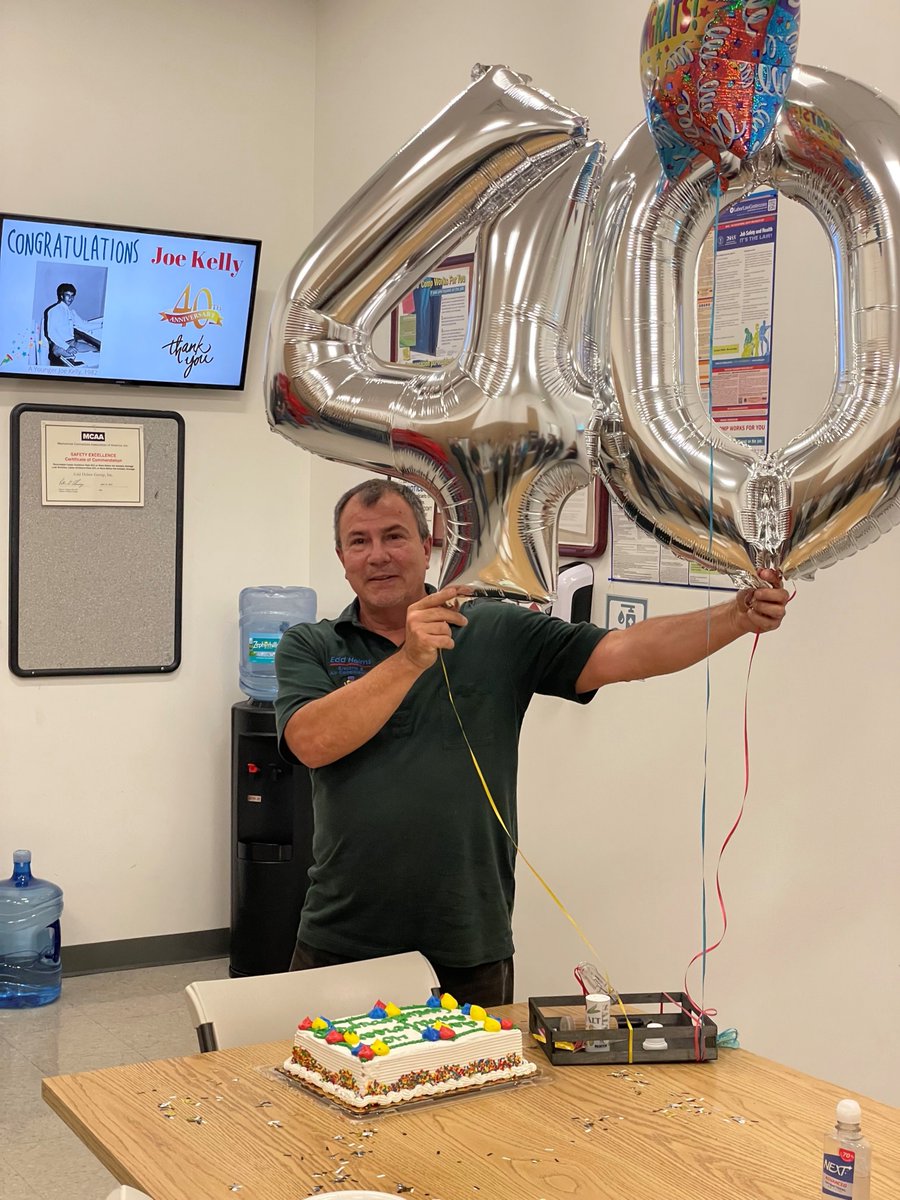 EddHelmsGroup's tweet photo. We want to congratulate and thank Joe for dedicating the last 40 years to working hard at Edd Helms Electric.   #ThankYou #Workiversary #40Years #EddHelms https://t.co/mG3EHGkK6w
