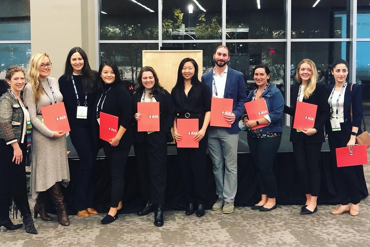 HOKNetwork's tweet photo. Congratulations to HOK's Emily McGee and all the other Herman Miller Healthcare Scholarship winners who had the opportunity to attend last week's 2021 #HealthcareDesign Expo and Conference by @CHD_tweets and @AIA_AAH! #HDCon https://t.co/CBC1O0mR2p