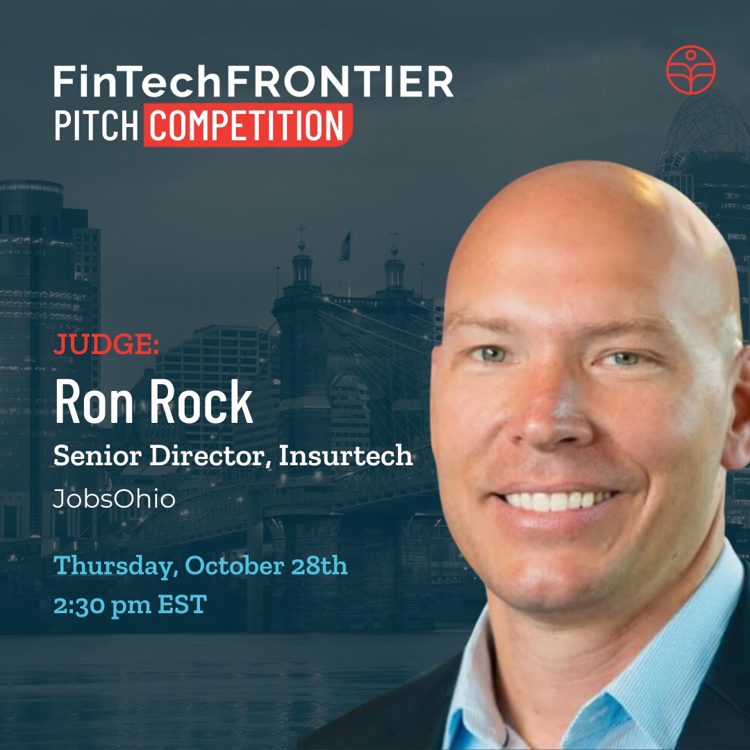 cintrifuse's tweet photo. Introducing Ron Rock, our second judge for the #FintechFrontier Pitch Competition. Ron is the Senior Director of #Insurtech at @JobsOhio, and has over 20 years of experience in financial services/ insurance industries.
Join Ron this Thurs: https://t.co/8aCMZUoWnZ https://t.co/rRGovrCt6M