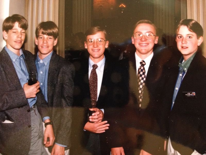 Ran across an old photo today and realized <a href="/tyler/">Tyler Winklevoss</a> and <a href="/cameron/">Cameron Winklevoss</a> have been twinning since 8th grade!