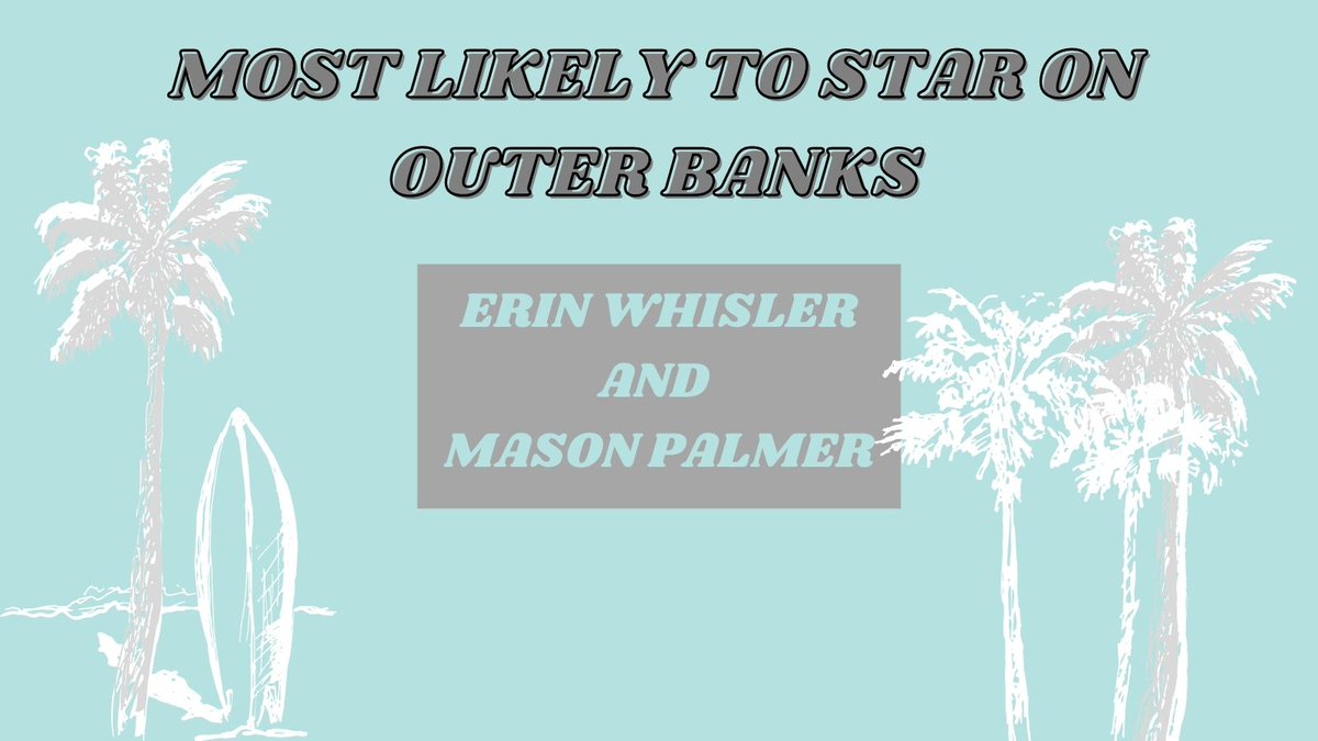 On a cold, windy day like today, we feel sure these two are longing for the beach: our OBX-bound beach Bums, Erin Whisler &amp; Mason Palmer!