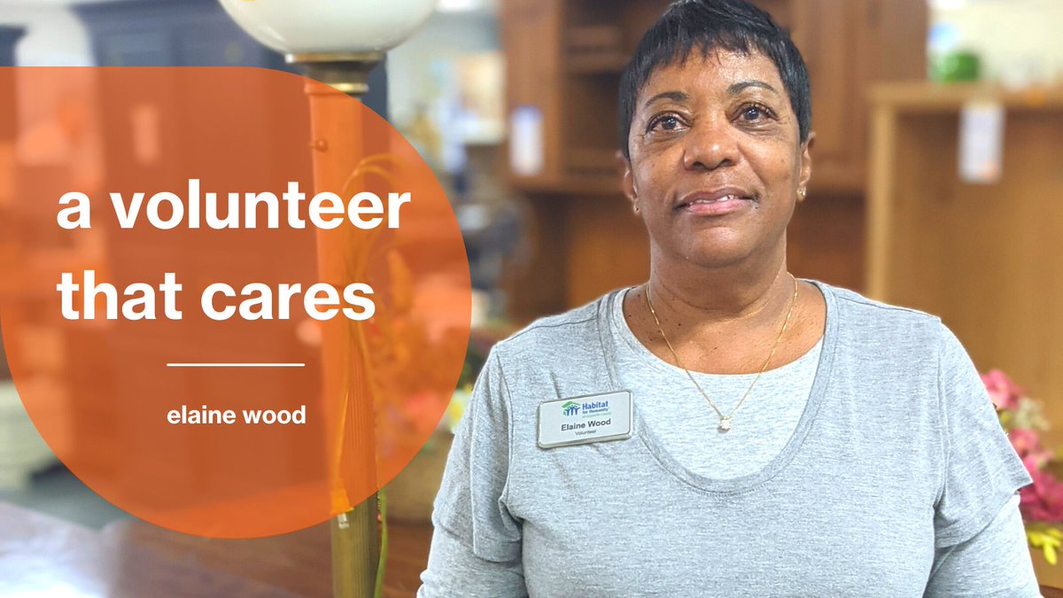 Elaine is a US Navy #veteran, a traveler, photographer, and a ReStore #volunteer all-star!
Meeting new people each day and talking with them about the mission and vision of Habitat is her favorite part about volunteering. 
Thank you, Elaine!
#service#greenville#givingback