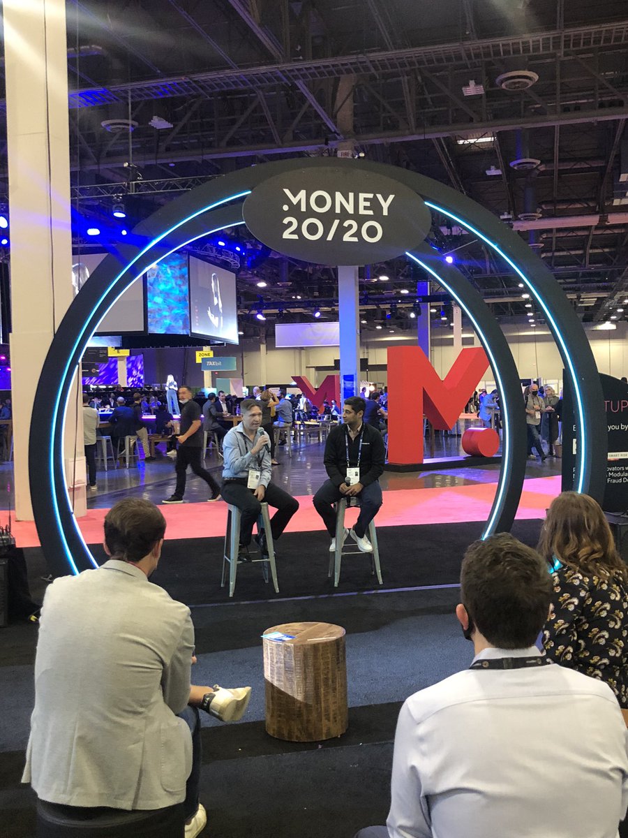 emmapalmermcvey's tweet photo. @Money2020 Tuesday’s 1st #Georgia speaker is Dave Excell Founder of @FeatureSpaceLtd in the Limitless Lounge. #FeatureSpace helps fight #financial crime thu advanced transactional #fraud detection. #fintech #Money2020USA #TransactionAlley #GrowAtlanta @fintechatlanta @atlchamber https://t.co/a0SxvK8s33