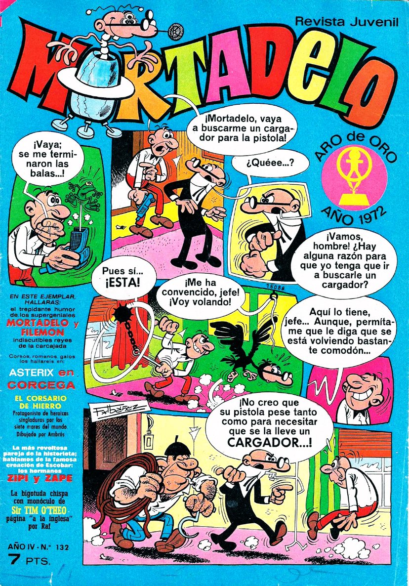 #Mortadelo. Año 4, número 132 (1973)

#comic #comics #tebeo #ibañez #mortadeloyfilemon #vintagecomics #bruguera