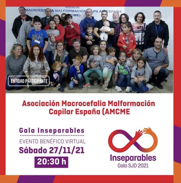 #GalaInseparables Visibilizar la enfermedad, apoyar a otras familias e impulsar la investigación son los objetivos de la Asociación Macrocefalia- Malformación Capilar España. La entidad se fundó en 2015 por 5 familias con #PetitsValents afectados por el síndrome M-CM.