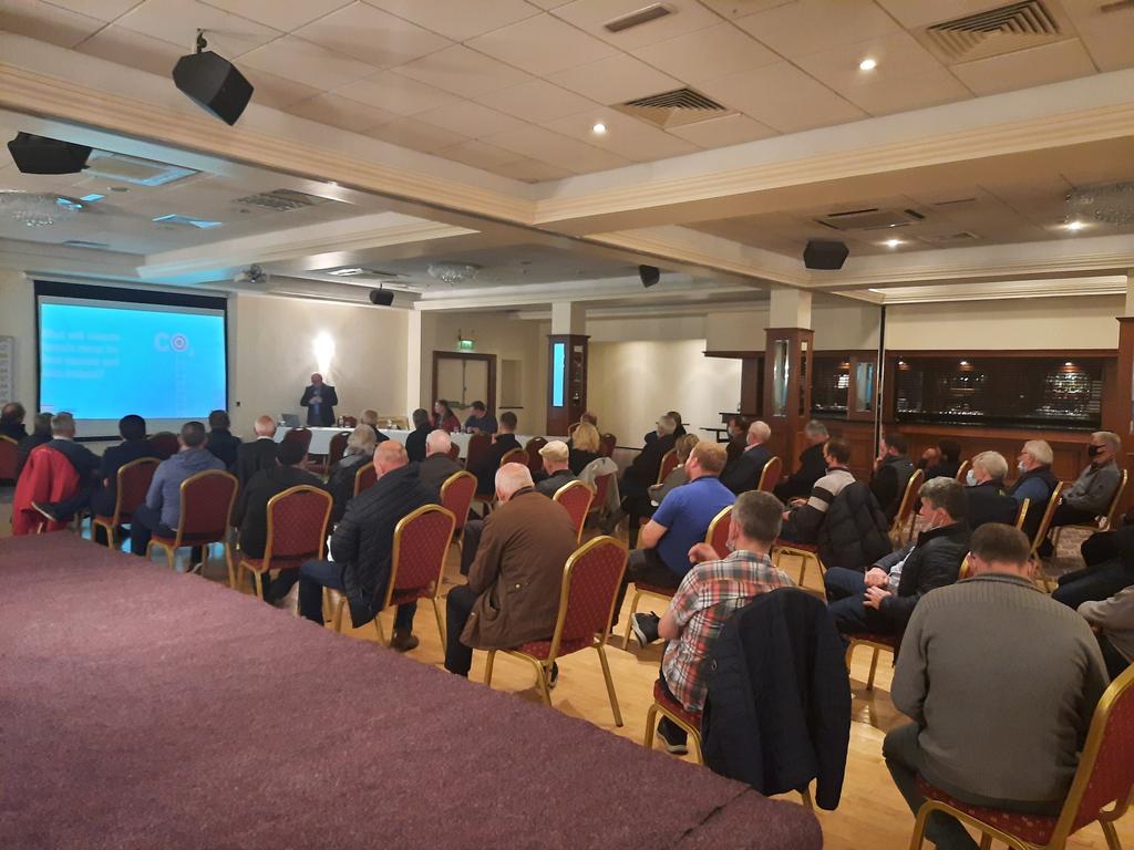 SlaneyTurlough's tweet photo. #IFAMonaghan bouncing back to face to face meetings with a bug crowd tonight in Castleblayney. @PhelimONeillFJ from @farmersjournal addressing the County Executive. 
@IFAmedia 
@NorthernSoundFM 
@theNSMonaghan https://t.co/lTeEb9GuTF