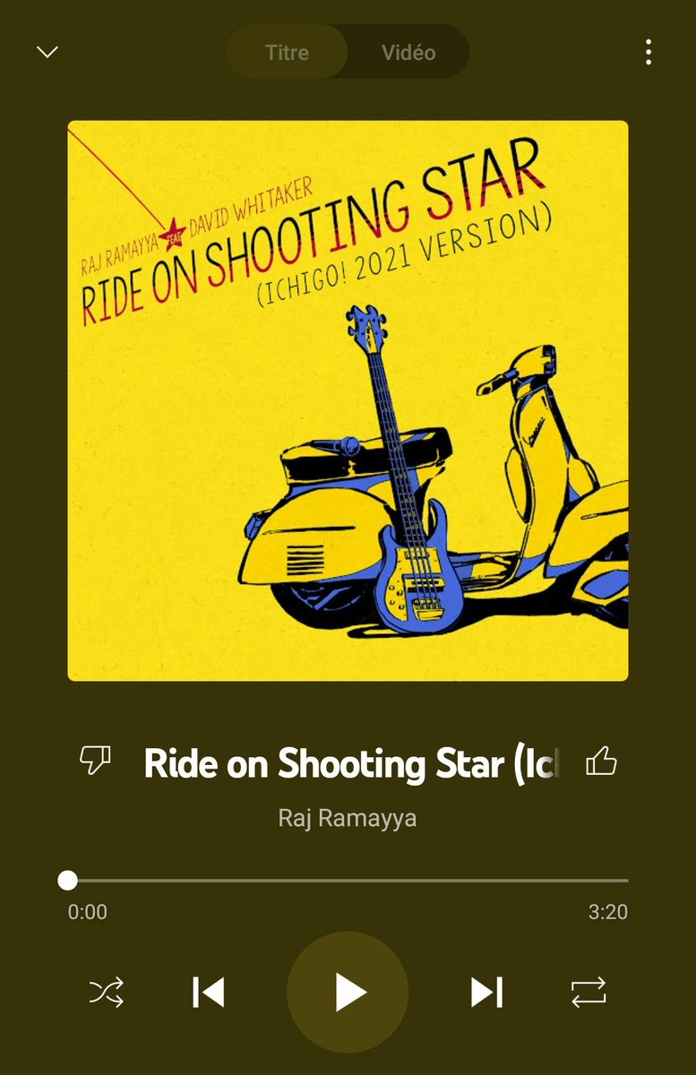 Sedeto's tweet photo. Since yesterday, you can listen to the great "Ride on Shooting Star - Ichigo! 2021 version" sung by Raj Ramayya and David Whitaker that I made the cover design for!

It's the first time my illustration is on all the music platforms and I'm soo happy 🤗✨ https://t.co/5OwxgfXycg
