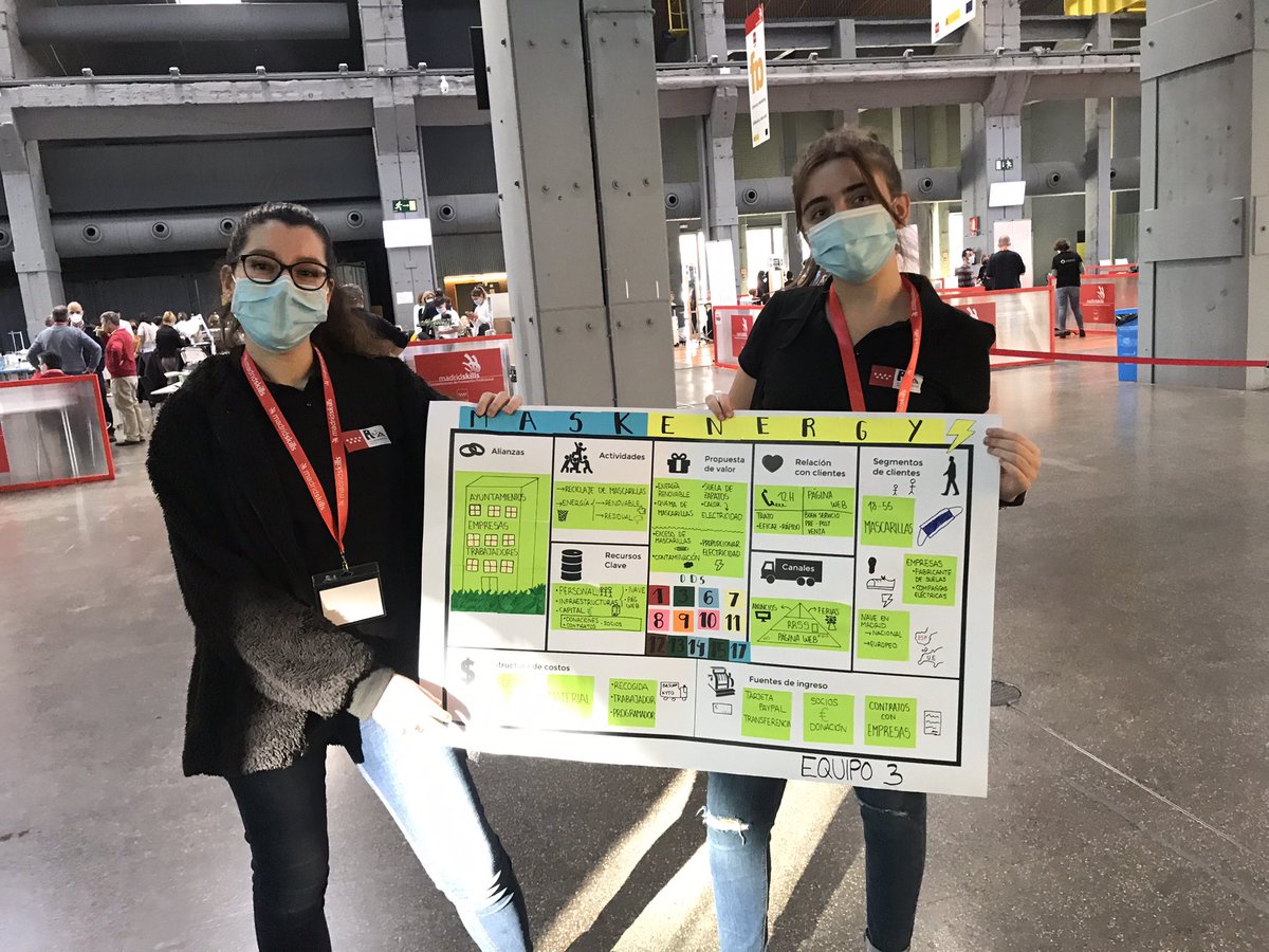 Estupendo trabajo de Tania y Amanda en las MadridSkills de emprendimiento, consiguiendo la 🥈 ( 2do puesto) . Ha sido un gran día para visibilizar la labor en emprendimiento realizado por el colectivo de FOL 🚀🌈