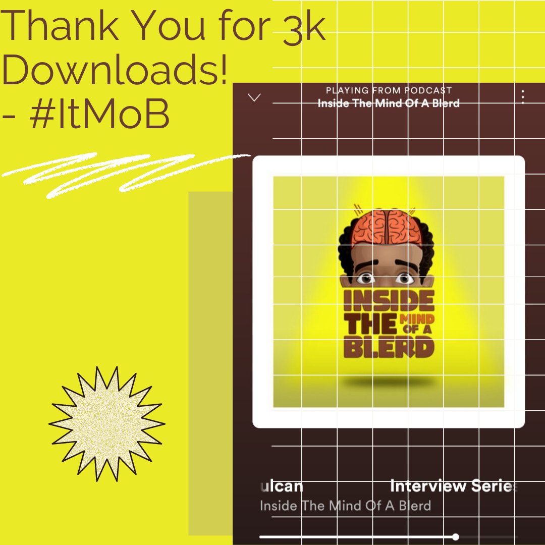 theblerdmindpod's tweet photo. Today is a cause for celebration!
13 months, 3k+ plays
10 members from diff walks of life, w/ diff interests but a common goal of content creation
We at #ItMoB THANKS you all for the continued support! Thank you to all our guests, our listeners, our fans!
@StrawHatHydro https://t.co/p0IXlBenb7