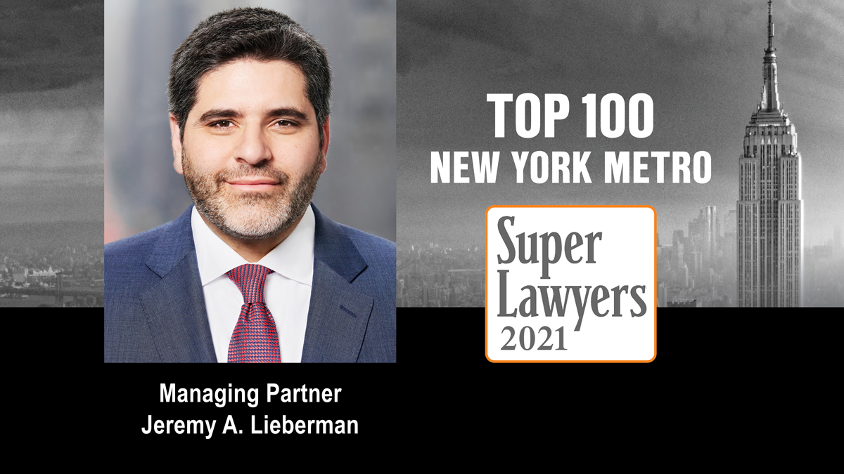 PomerantzLLP's tweet photo. Congratulations to Jeremy Lieberman, honored as a Top 100 New York Metro Super Lawyer, and all of the Pomerantz attorneys named as @SuperLawyers for 2022.
Read more: https://t.co/wZpviL9aIs
#PlaintiffsBar #SecuritiesLitigation #SecLaw #SecuritiesLaw #ClassActions #SuperLawyers https://t.co/C46A8Xoa56