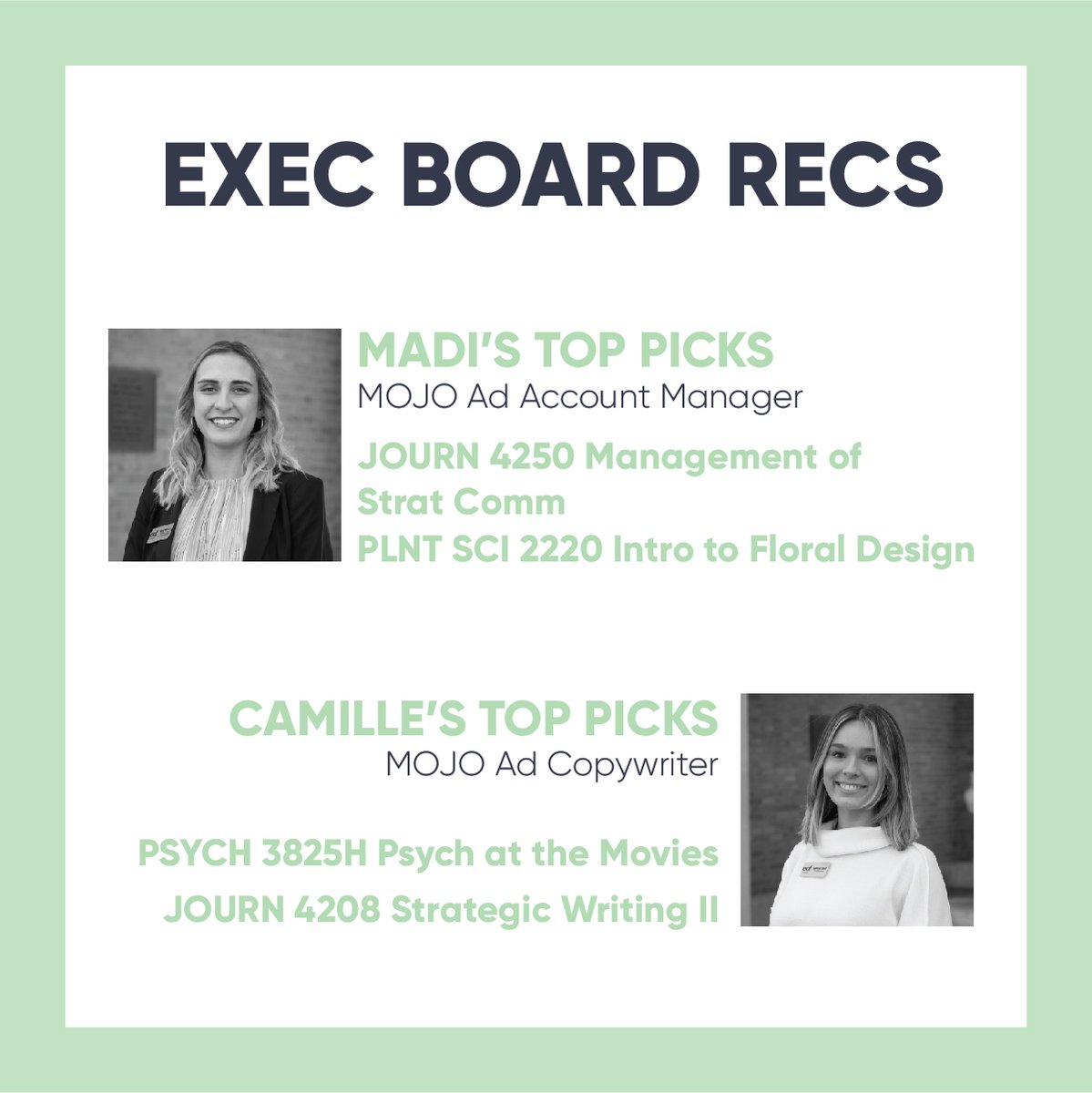 AAFMizzou's tweet photo. Early registration for classes begins TOMORROW! Check out our best class recs below: https://t.co/qwfWR8Xdma