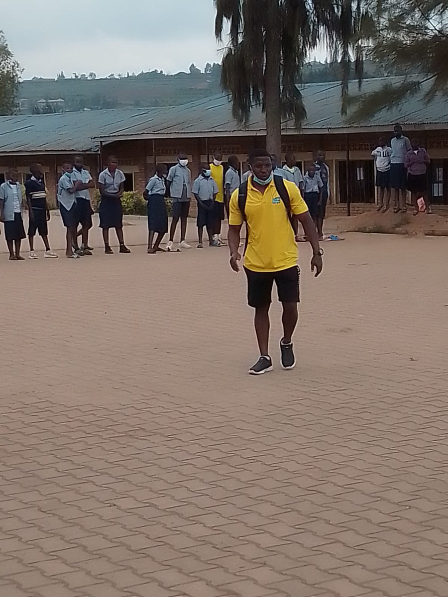RwandanRugby's tweet photo. Delighted that our RDOs are finally able to get back to work! Jean de Dieu RDO for @Gasabo_District in action @RugbyRwanda https://t.co/8J7e72IHlN