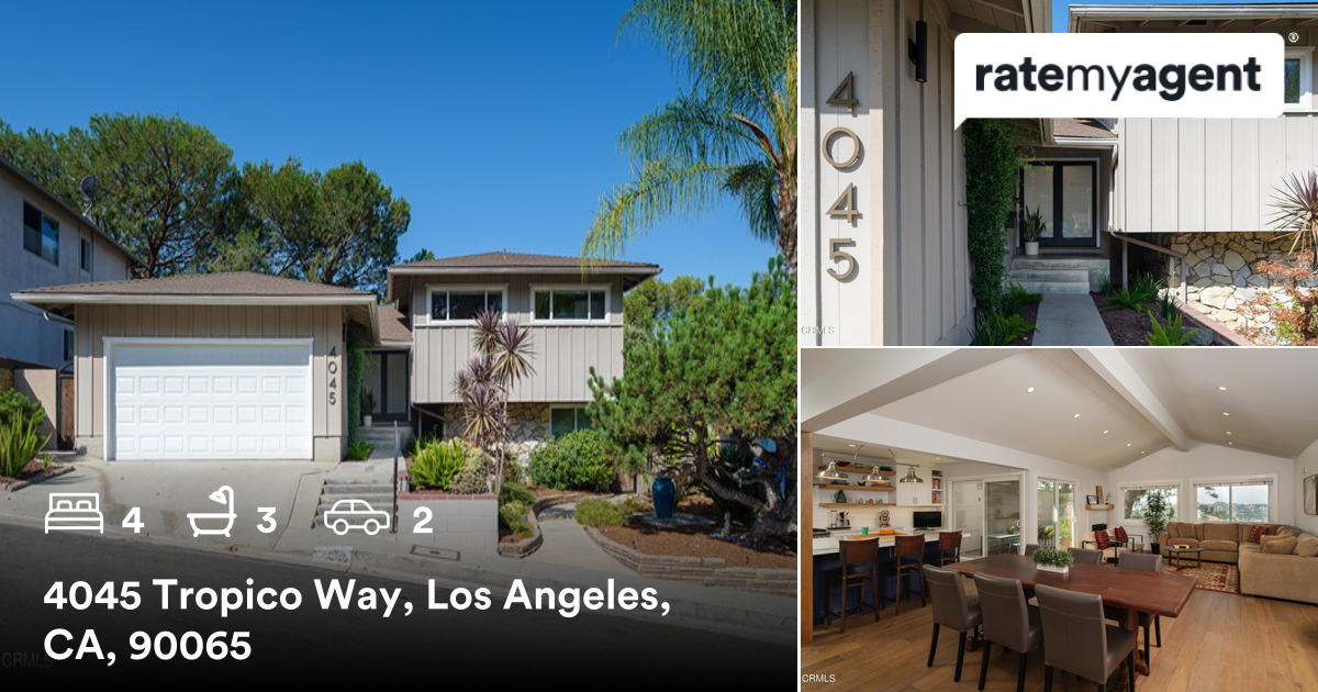 JUST SOLD

4 🛏 3 🛀 2 🚘
📍 4045 Tropico Way, Los Angeles, CA, 90065

My latest sale on #ratemyagent
 rma.reviews/rwzEypxhIc3o