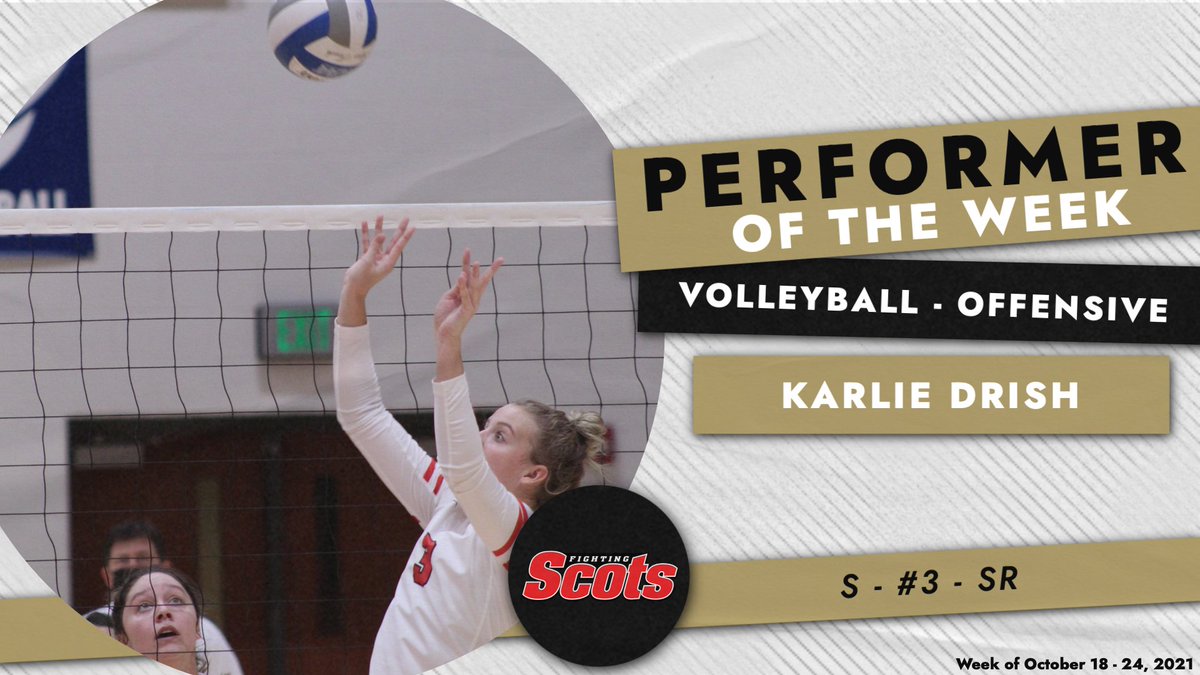 MWC Volleyball Offensive Performer of the Week: Karlie Drish, Monmouth College <a href="/MCFightingScots/">Monmouth Athletics</a> <a href="/ScotsVball/">Monmouth College VB</a>