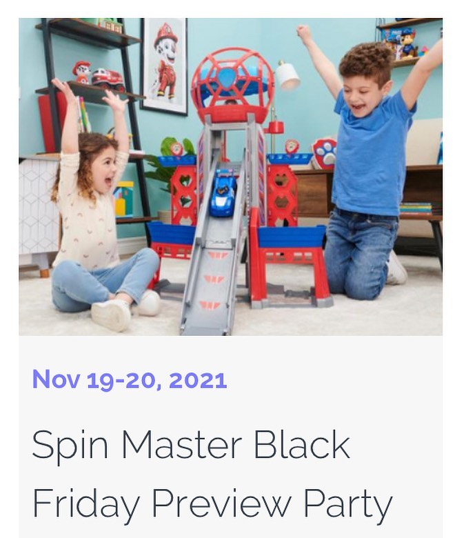 Spin Master Black Friday Preview Party would be so welcomed in my household  My kids and the adults of my house love all of their toys and entertainment options

#Tryazon #SpinMaster