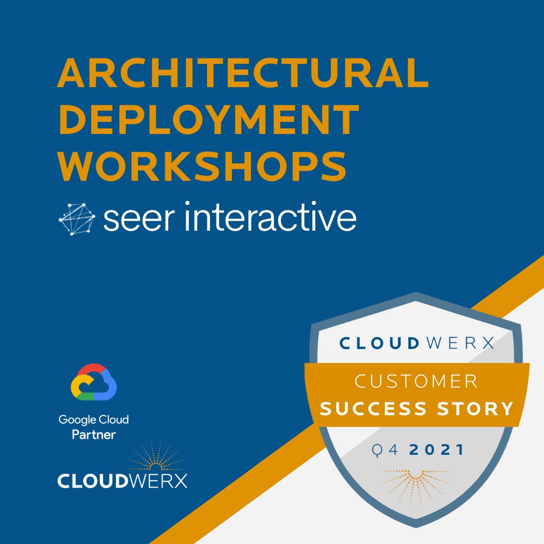 Seer Interactive engaged CloudWerx to deliver expert GCP Consulting Resources that aligned technology and environment best practices to support development and deployment.

To read more about our work with Seer Interactive, check out our latest blog: bit.ly/3EdR8hI