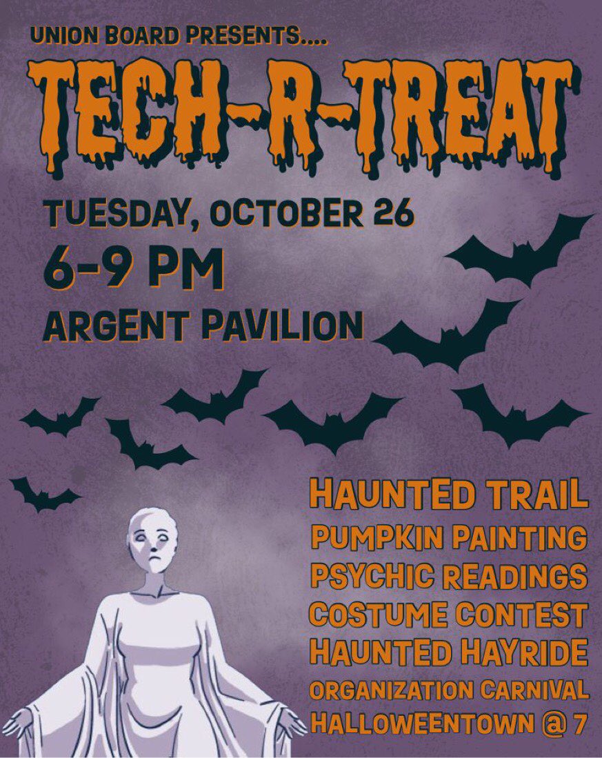 TECH R TREAT IS HAPPENING TONIGHT!!! Come hang out with us and enjoy lots of spooky, scary, fun! Don’t forget to wear a costume to get into the Halloween spirit!!