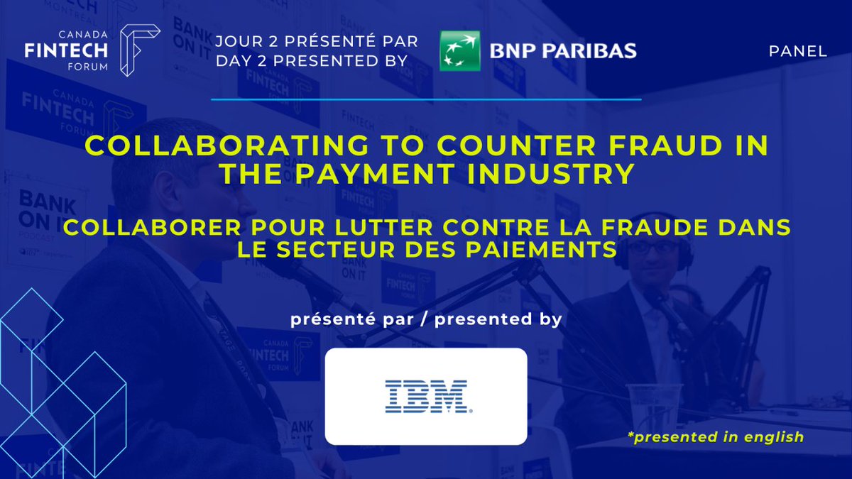 PaymentsCanada's tweet photo. How can industry collaboration counter #payments fraud? Join our Director of Security Governance, Monika Tamber this Thursday at the #CanadaFintechForum for this insightful discussion.
Use PAYCAN2021 for a 20% discount. https://t.co/RLDWjV09Eo #FintechMTL #Fintech https://t.co/jnog6iT7tt