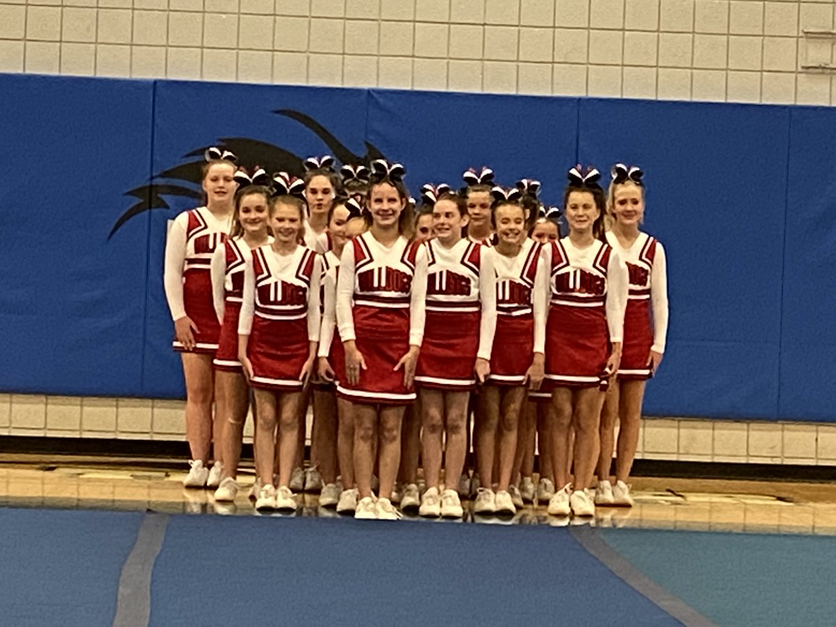 ClarenceBulldog's tweet photo. Congrats to our cheer teams, JV &amp; Varsity taking first place and freshman in second place (by only one point!) at the cheer competition at NCCC this weekend! https://t.co/GoA1JjfNEn