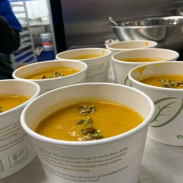 Soup season is here!
Tonight we are serving Acorn Squash Soup! 

#soup #soupforthesoul #soupkitchen #communitykitchen #feedkw #kw #squash #dtk #kwawesome #food #kwfoodies #pizza #takeout
