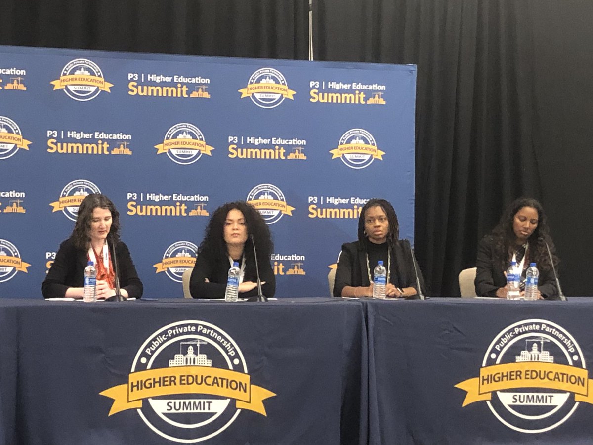 AIAI_Infra's tweet photo. Jenifer Boss @HayatBrownLLC Priscilla Chavez @PCLConstruction Yvette Steven @GilbaneBuilding Jennifer Trotter @PlenaryAmericas comprise this all female panel #womansplaining how incorporating inclusionary best practices produces project success #p3highered #lovetoseeit https://t.co/mcljl6G9Ke