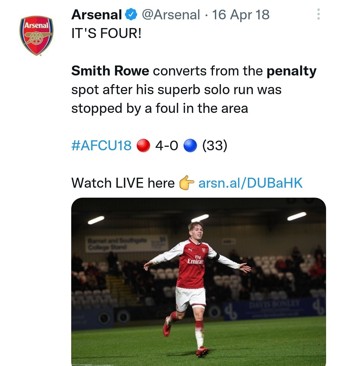 WengerDein's tweet photo. Hale End winning again https://t.co/lxgVLvycvM