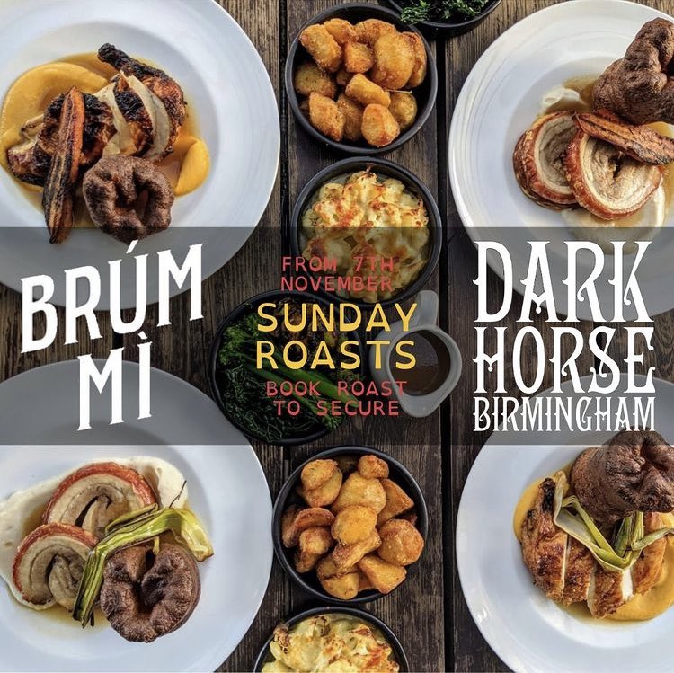 return of the roasts we’ve missed you 😍 courtesy of a v special collab between Brum Mi & Koba Ko Ramens very own chef Sam - Brum Mi will be hosting Sunday roasts starting 7th nov! their three week residency starts next Wednesday👊