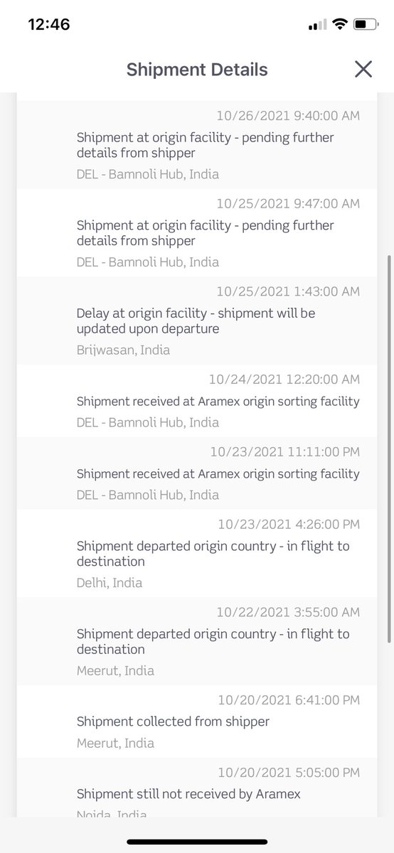 ub__89's tweet photo. @Aramex If you can justify this, then I am speechless!! https://t.co/i5FS7Mi231