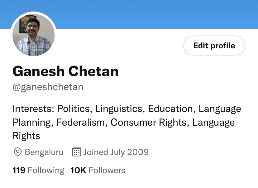ganeshchetan's tweet photo. We belong to no political party. We belong to no ideological ecosystem. We aren’t celebrities of any sort. We aren’t media influencers. We aren’t Subject Matter Experts in any area. We just do our bit on causes related to Kannada. So 10k followers is a surprise. In twelve years. https://t.co/vKXffYWpNH
