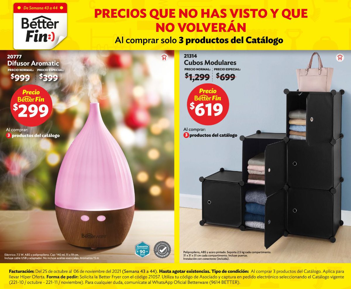 MariaMe06035620's tweet photo. Aprovechen las ofertas de está semanas de descuento con el better fin #Betterware #EncuentraLaSolución https://t.co/JMJRzhhFmq