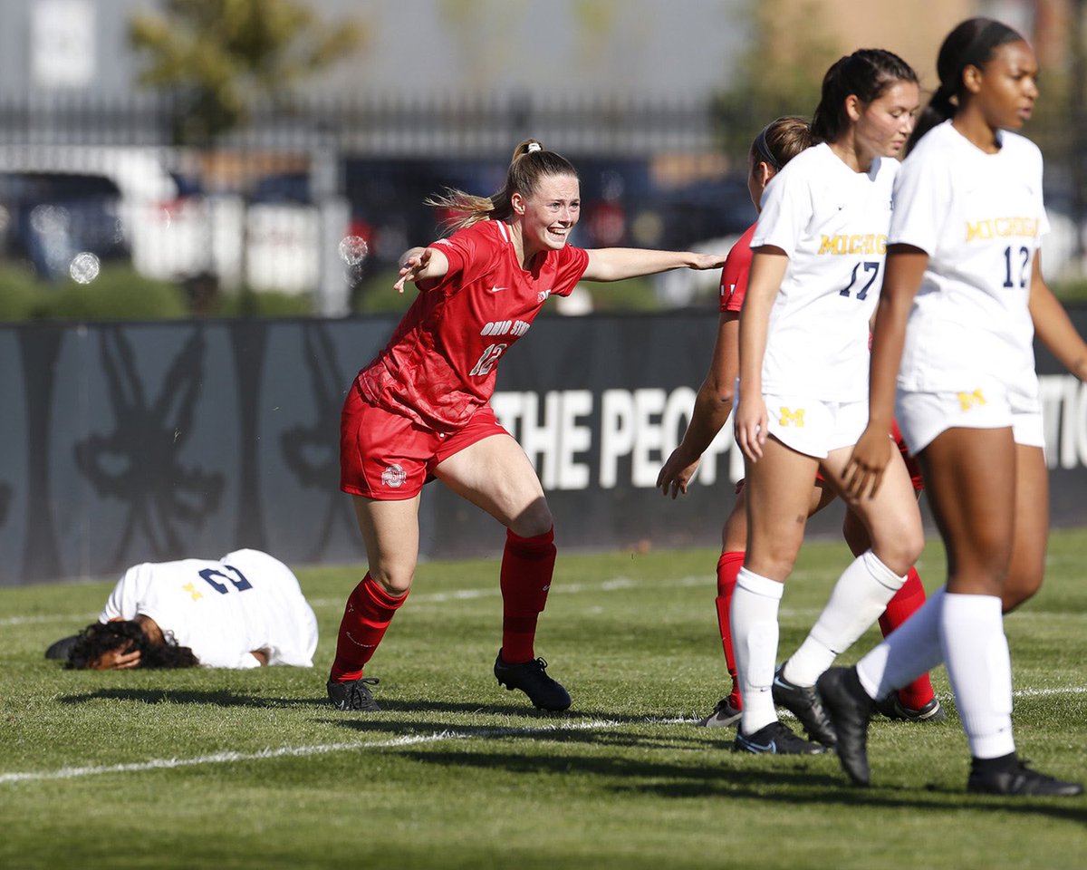 OhioStAthletics's tweet photo. 😲 ɢᴏᴛ ‘ᴇ❌

⚽️ 2-for-2 vs 🔵! 

#GoBucks #BeatTTUN https://t.co/EepBKMtErN