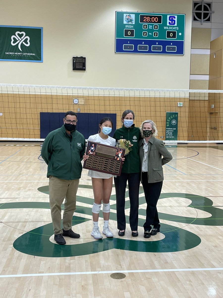 The winner of the 2021 Kelly Gallagher ‘95 Memorial Spirit Award: Kate Lau!