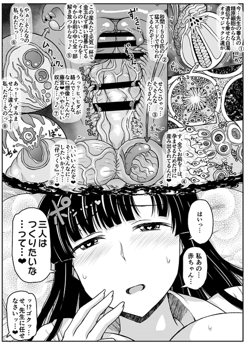 ピクシブで「艦これ同人の頃みたいに子宮や断面図をしっかり描いて欲しい」とコメントをいただく
具体的なご忠言は個人的にありがたいのですが、ジャスタモーメン!わたくし今のシリーズでも真面目に描いてるつもりですが…!
睾丸精細管断面図まで描いてるエロ漫画家なんてそんなにいませんよ? 