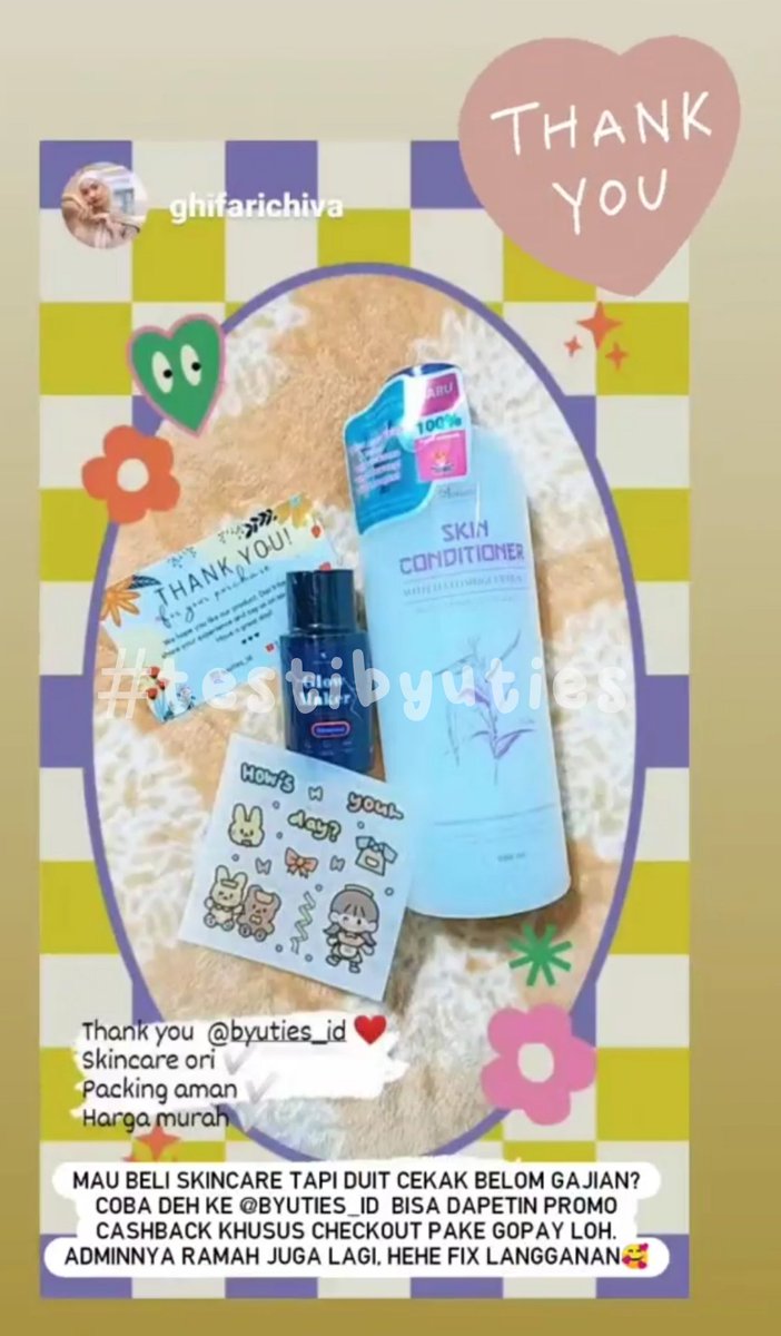 byuties_id's tweet photo. Testiii lagiii xixi. Thankyouuu byuties🥰 #testibyuties https://t.co/SBd5DbRkWT