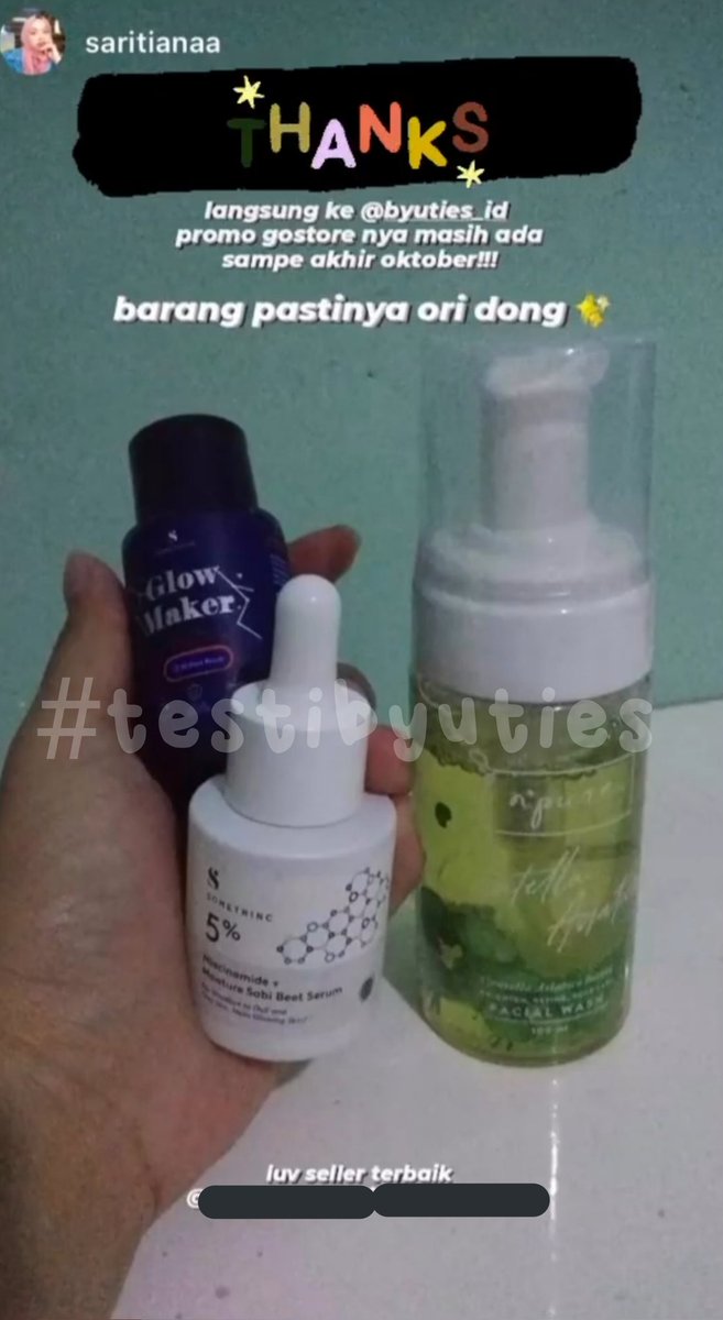 byuties_id's tweet photo. Testiii lagiii xixi. Thankyouuu byuties🥰 #testibyuties https://t.co/SBd5DbRkWT